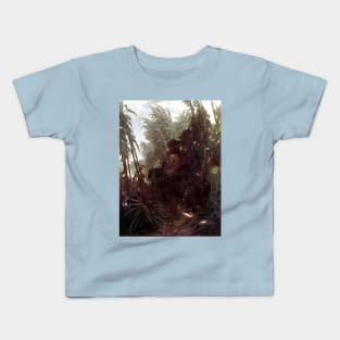 Pan in the Reeds - Arnold Bocklin Kids T-Shirt